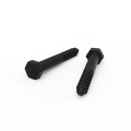 Zenith Coach Screws - M10 x 75mm - Hot Dipped Galvanised Black - 1 Each - Heavy-Duty Fastening - SuperSaverAU - view 1