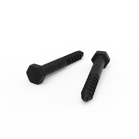 Zenith Coach Screws - M10 x 75mm - Hot Dipped Galvanised Black - 1 Each - Heavy-Duty Fastening - SuperSaverAU - view 1