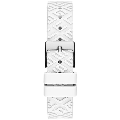 GUESS White Fame Logo SIlicone Women's Watch GW0543L1