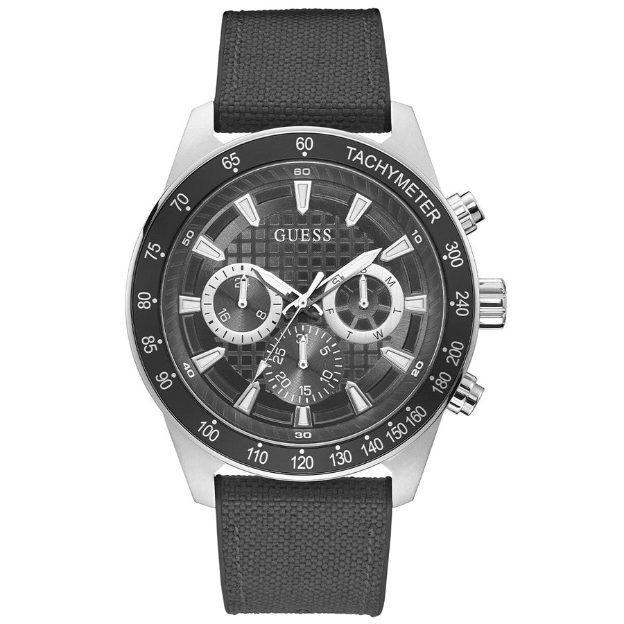 GUESS Magnitude Black Stainless Steel Men's Watch GW0206G1 - SuperSaverAU - view 1