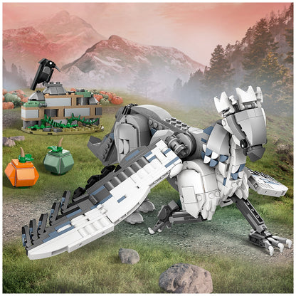LEGO Harry Potter Buckbeak 76427 Hippogriff Toy with Posable Figure, Hagrid’s Yard, 2 Pumpkins, Bird Figure