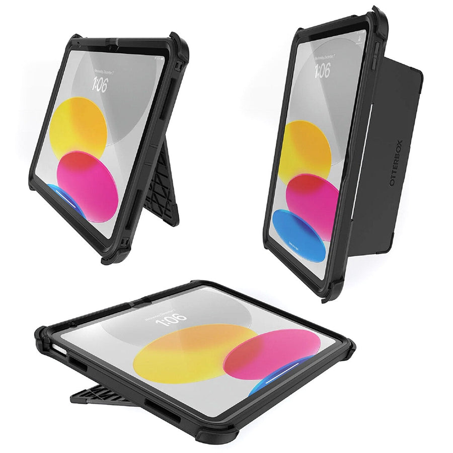 OtterBox Defender iPad 10th Gen Case - Black, Shockproof, Multi-Layer Protection - SuperSaverAU - view 1