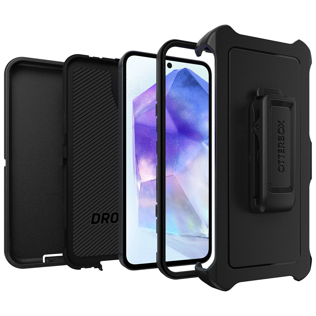 OtterBox Defender Samsung Galaxy A55 5G Case Black - SuperSaverAU - view 2