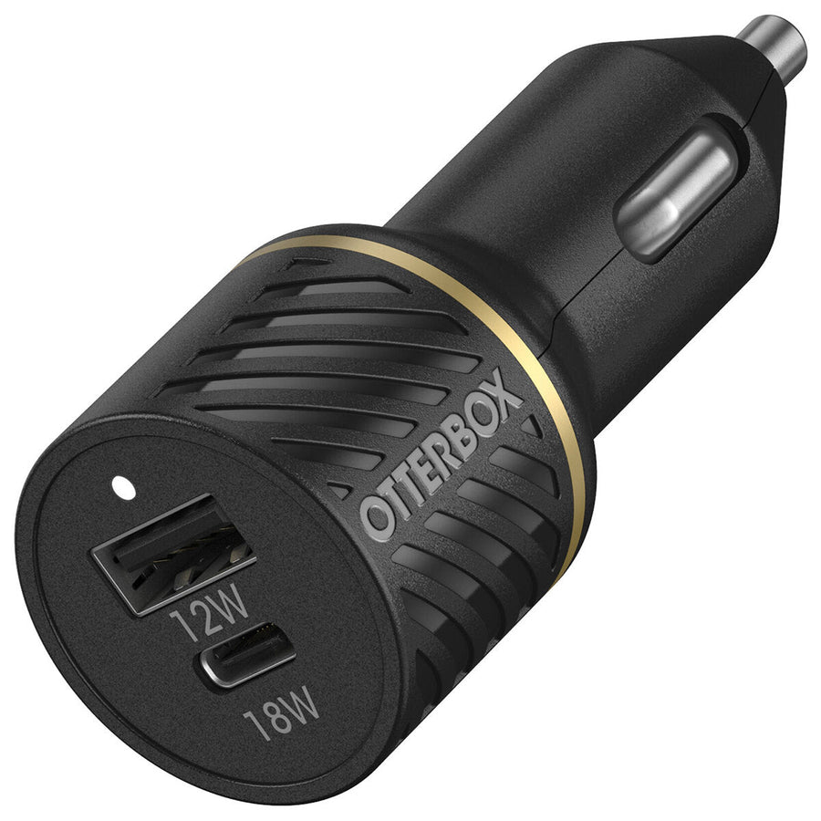 OtterBox 30W Dual Port Premium Car Charger Black - SuperSaverAU - view 1