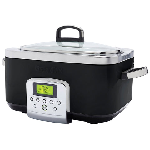 GreenPan Slow Cooker 6L CC005723-003 Black - SuperSaverAU - view 1