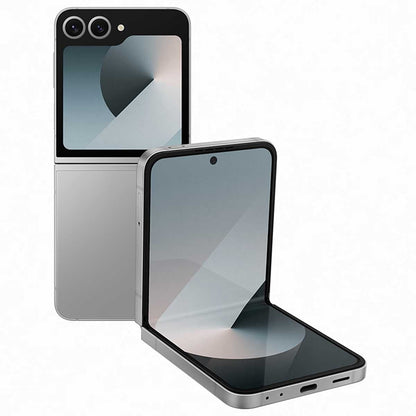 Samsung Galaxy Z Flip6 256GB Silver SM-F741BZSAATS FlexCam, FlexWindow, Battery, FlexMode, Live Translation, Durable Design