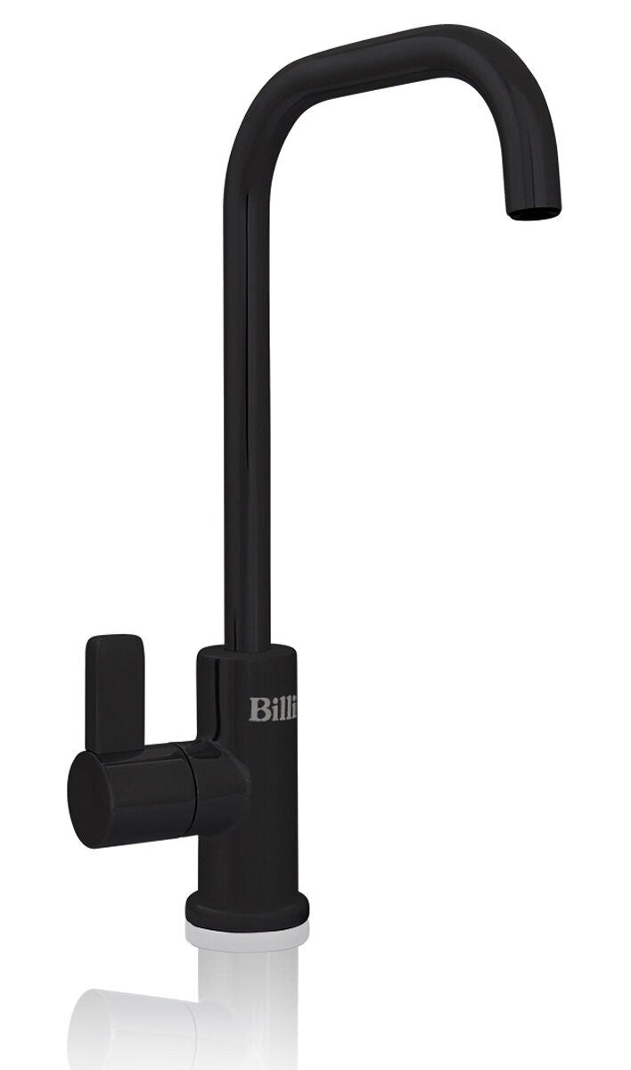 Billi Home C Chilled Filtered Water Tap - Square Slimline Gooseneck Dispenser - Matte Black - 913000SMB