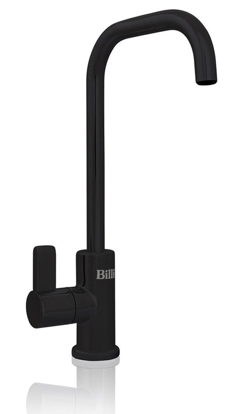 Billi Home C Chilled Filtered Water Tap - Square Slimline Gooseneck Dispenser - Matte Black - 913000SMB