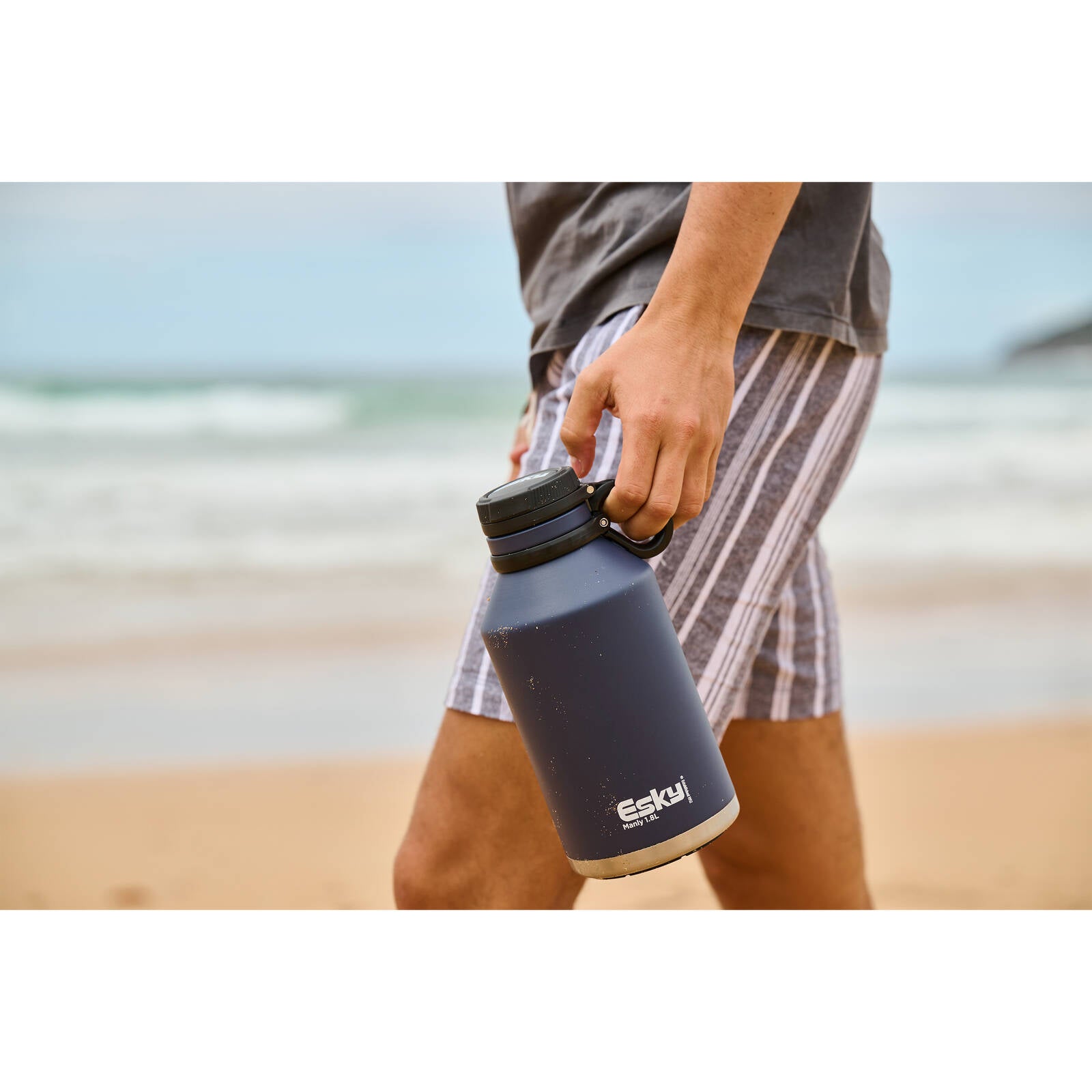Esky 1.8L Blue Manly Hydration Drink Bottle Flask