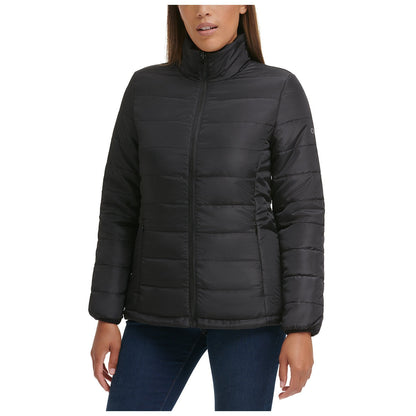 Calvin Klein Women's 3 In 1 Jacket Black - Water-Resistant, Detachable Hood, Versatile Coat