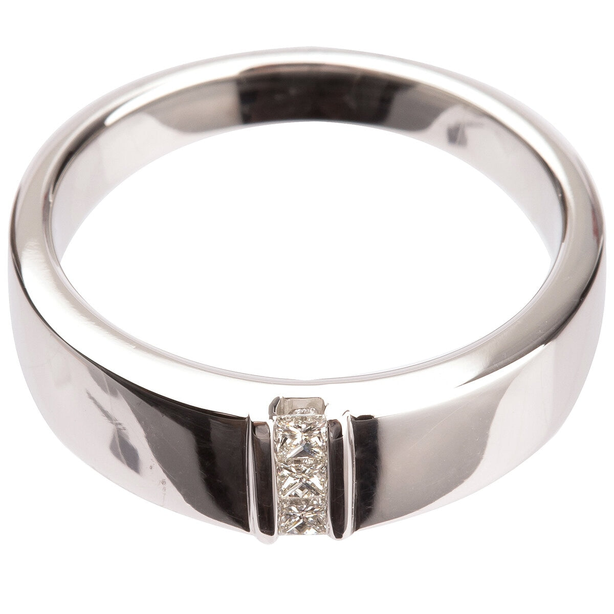 Platinum 0.15 ctw Diamond Men's Ring - SuperSaverAU - view 2