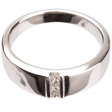 Platinum 0.15 ctw Diamond Men's Ring - SuperSaverAU - view 2