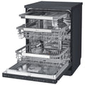 LG QuadWash Freestanding Dishwasher XD3A15MB Matte Black Auto Open Drying - SuperSaverAU - view 3