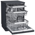 LG QuadWash Freestanding Dishwasher XD3A15MB Matte Black Auto Open Drying - SuperSaverAU - view 4