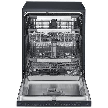 LG QuadWash Freestanding Dishwasher XD3A15MB Matte Black Auto Open Drying