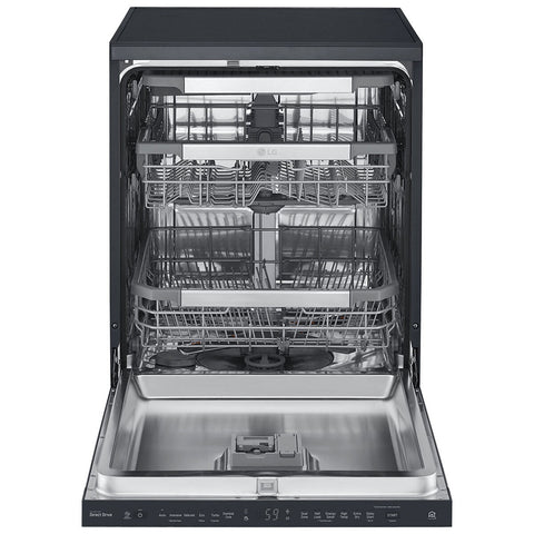 LG QuadWash Freestanding Dishwasher XD3A15MB Matte Black Auto Open Drying - SuperSaverAU - view 2