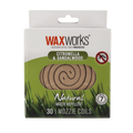 Waxworks Citronella Sandalwood Mosquito Repellent Coil 30 Pack - 7 Hour Burn - SuperSaverAU - view 1