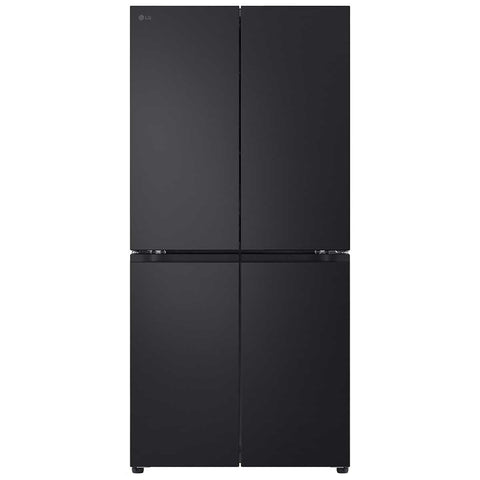 LG 530L Slim French Door Fridge Matte Black GF-B505MBL - SuperSaverAU - view 1