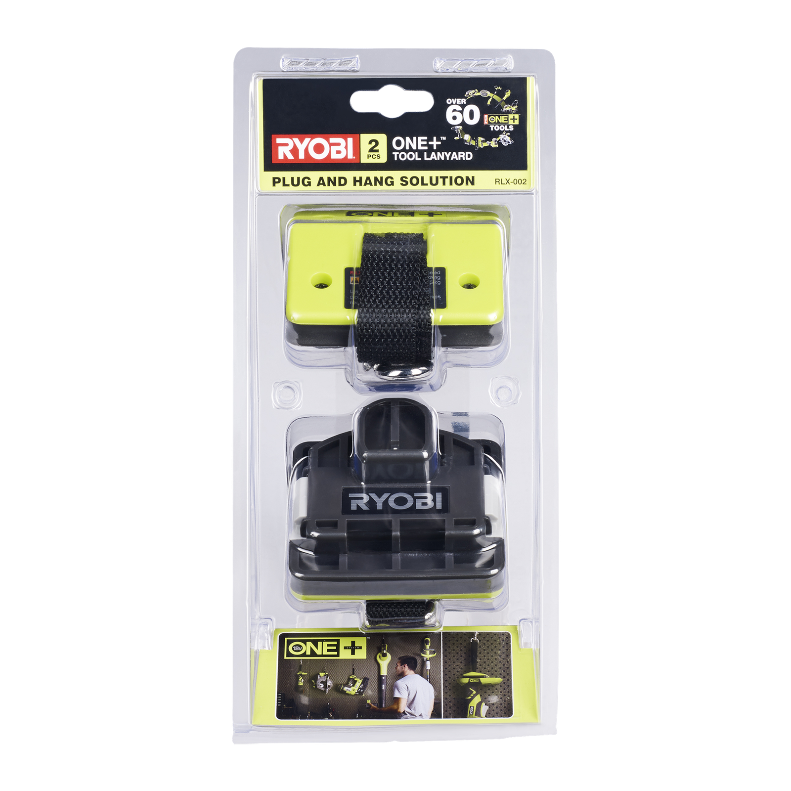 Ryobi One+ Tool Lanyard 2 Pack Safety Tether for Hanging Tools