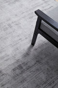 Rug Culture Bliss Medium Rug 225x155cm - Grey Viscose, Hand Loomed, 8mm Pile - BLSGREY225X155