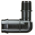 Pope 25 x 15mm BSP Male Poly Barbed Threaded Elbow Black 1000kPa