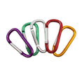 Key Essentials 6mm Aluminium D-Shape Key Ring - Mixed Colours