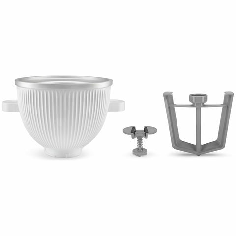 KitchenAid Ice Cream Bowl Attachment - White - Includes Bowl and Dasher - 5KSMICM