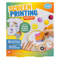 Boyle DIY Screen Printing Paint Kit with 5 Colours, Frame, Scraper & 16 Stencils