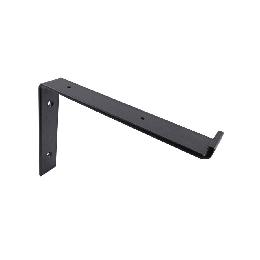 Carinya Lipped Angle Bracket - 240 x 185mm - Black - Powder Coated - Durable - SuperSaverAU - view 1