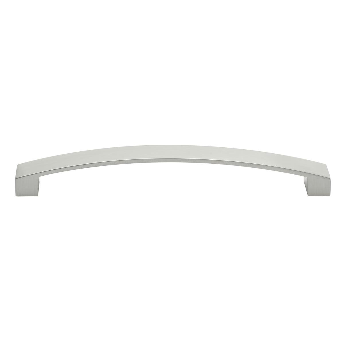 Prestige Brushed Nickel Flat Bow Handle 160mm Zinc Alloy Easy Install - SuperSaverAU - view 1