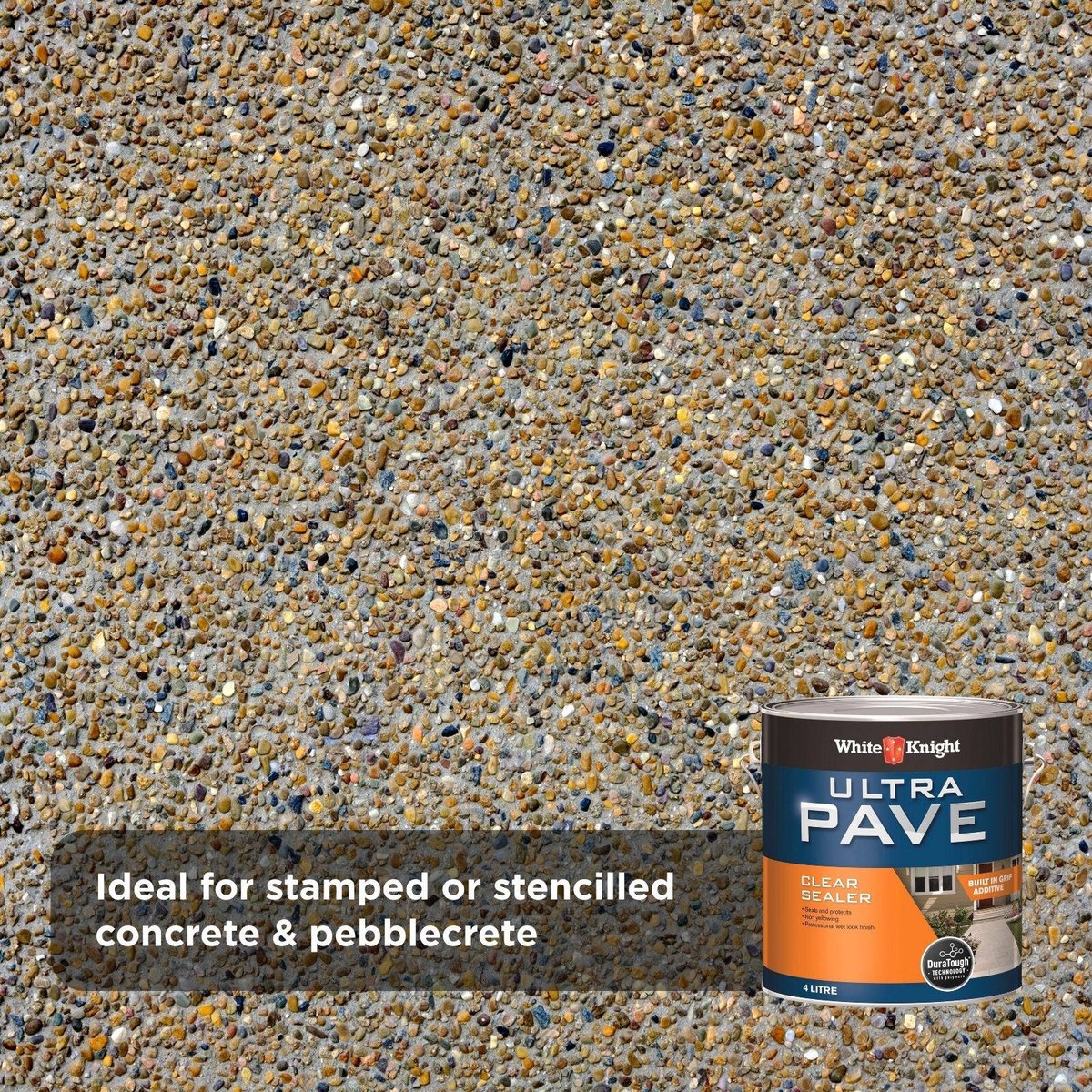 White Knight Ultra Pave Clear Sealer - 4L - Clear - Durable Acrylic Finish - SuperSaverAU - view 4