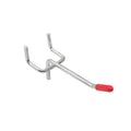 Everhang 50mm Steel Pegboard Single Hook Silver - 20 Pack