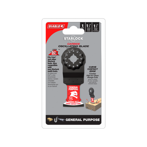 Diablo 32mm Starlock Oscillating Blade - General Purpose - Carbide Teeth - Durable - SuperSaverAU - view 1