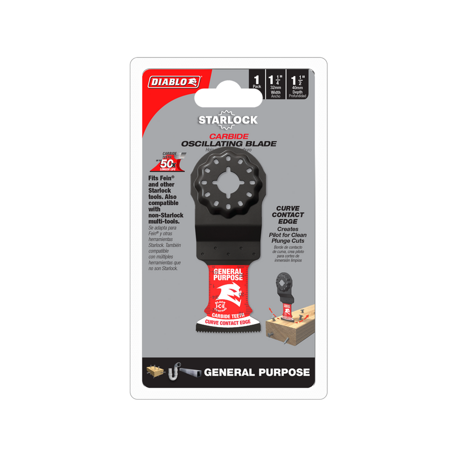Diablo 32mm Starlock Oscillating Blade - General Purpose - Carbide Teeth - Durable - SuperSaverAU - view 1