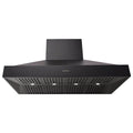 Schweigen 3000m³/h Silent BBQ Rangehood - 1500mm Black Wall Mounted, 304 Stainless Steel - CL8915BSP2KIT