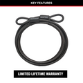 Master Lock Cable Lock - 10mm x 4.6m - Braided Steel - Vinyl Coated - SuperSaverAU - view 3
