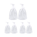 250ml Foaming Soap Dispenser, 6 Pack - Push Pump, White and Clear - view 2