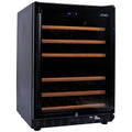 Smart 154L Dual Zone 46 Bottle Underbench Wine Fridge - Black, Active Carbon Filter - SMAWC54DN