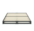 Zinus Joseph Single Metal Bed Frame - 153mm Low Profile, Flat Wooden Slats, Black Steel - AU-MBBF-6S