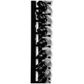 KingsBottle 54 bottle floor-to-ceiling wine rack - offset pegs, matt black - FTC215W3050H-S18X3