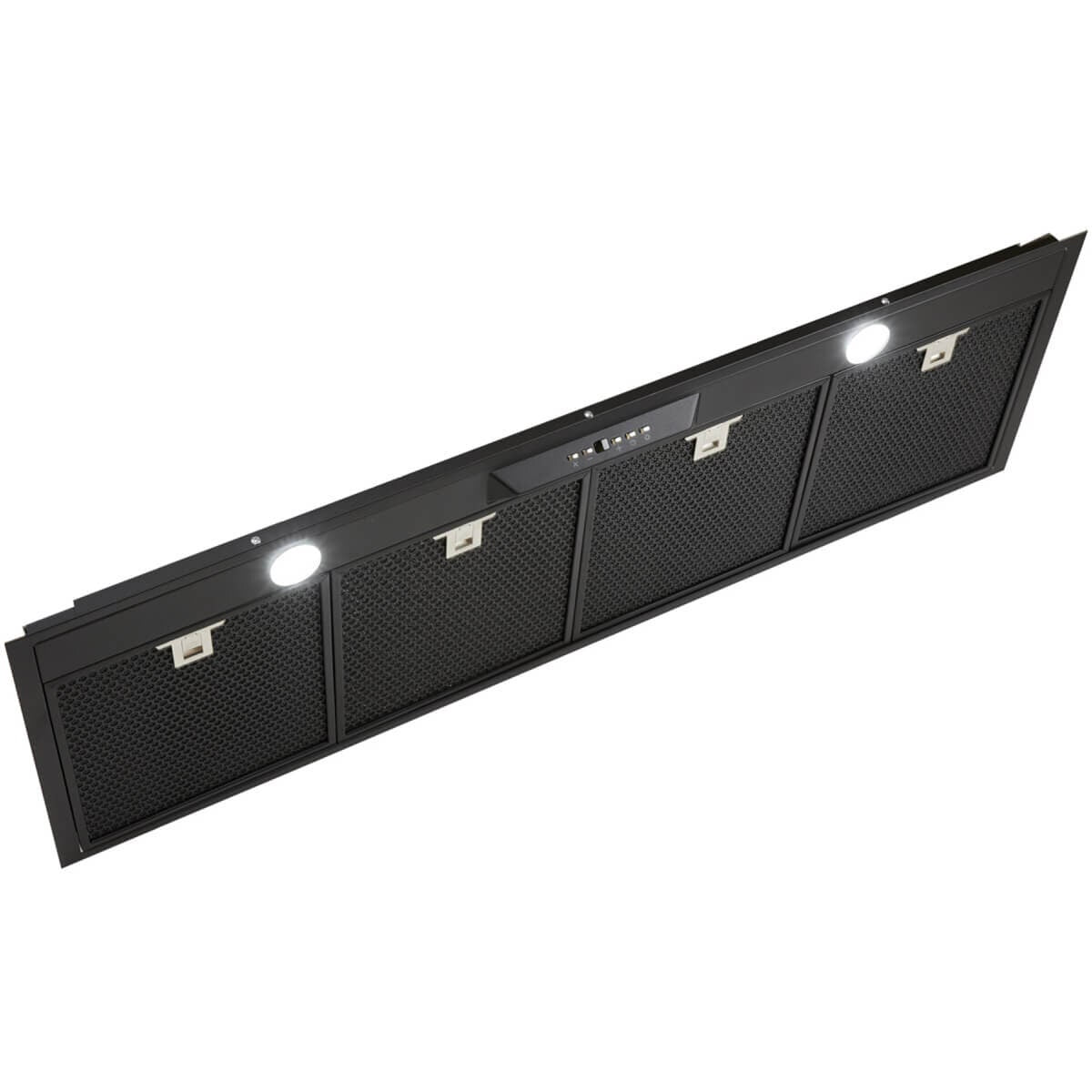 Schweigen 120cm Matte Black Undermount Rangehood - IsoDrive SE Motor, 3200m³/h - UM1390-12BSEPAK