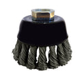 Josco 75mm Twist Knot Steel Wire Cup Brush for Angle Grinders
