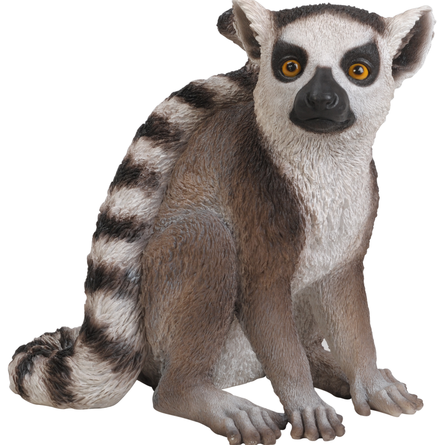 Northcote Pottery Lemur Garden Statue - 36cm - Multi-coloured - Realistic Design - SuperSaverAU - view 1