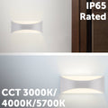 Arlec White Marina CCT LED Exterior Wall Light - 8W - 250 Lumens - IP65 - SuperSaverAU - view 3