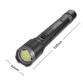 IronHorse 4000lm Hybrid Dual Power Aluminium Torch Flashlight Rechargeable AT02500