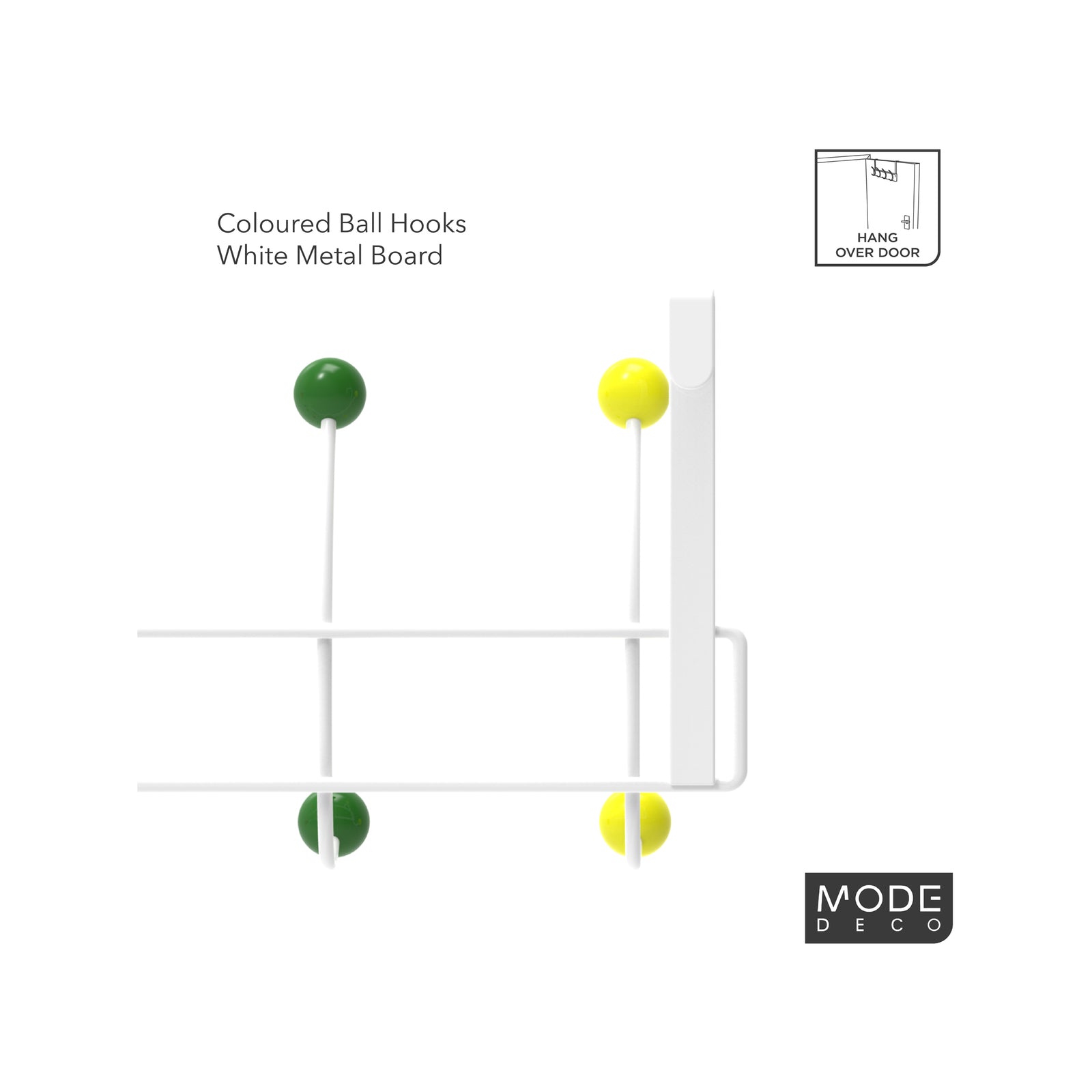 MODE 5 Multicoloured Ball Hook Over Door Hanger