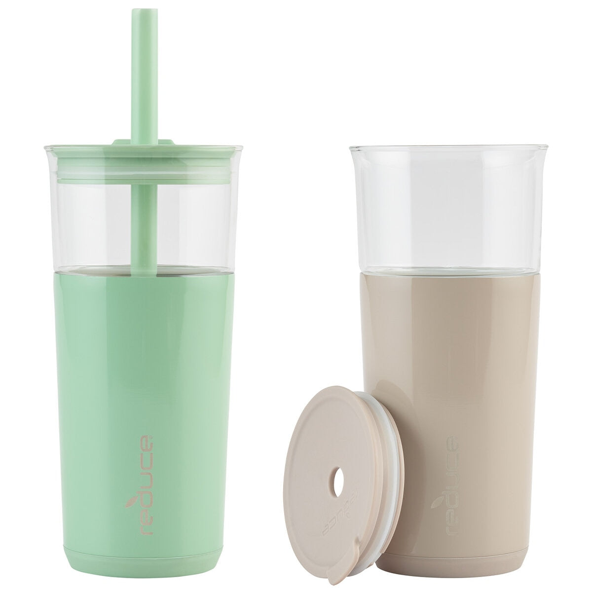 Reduce Aspen Glass Tumbler 591ml 2 Pack Matcha Sand - SuperSaverAU - view 4