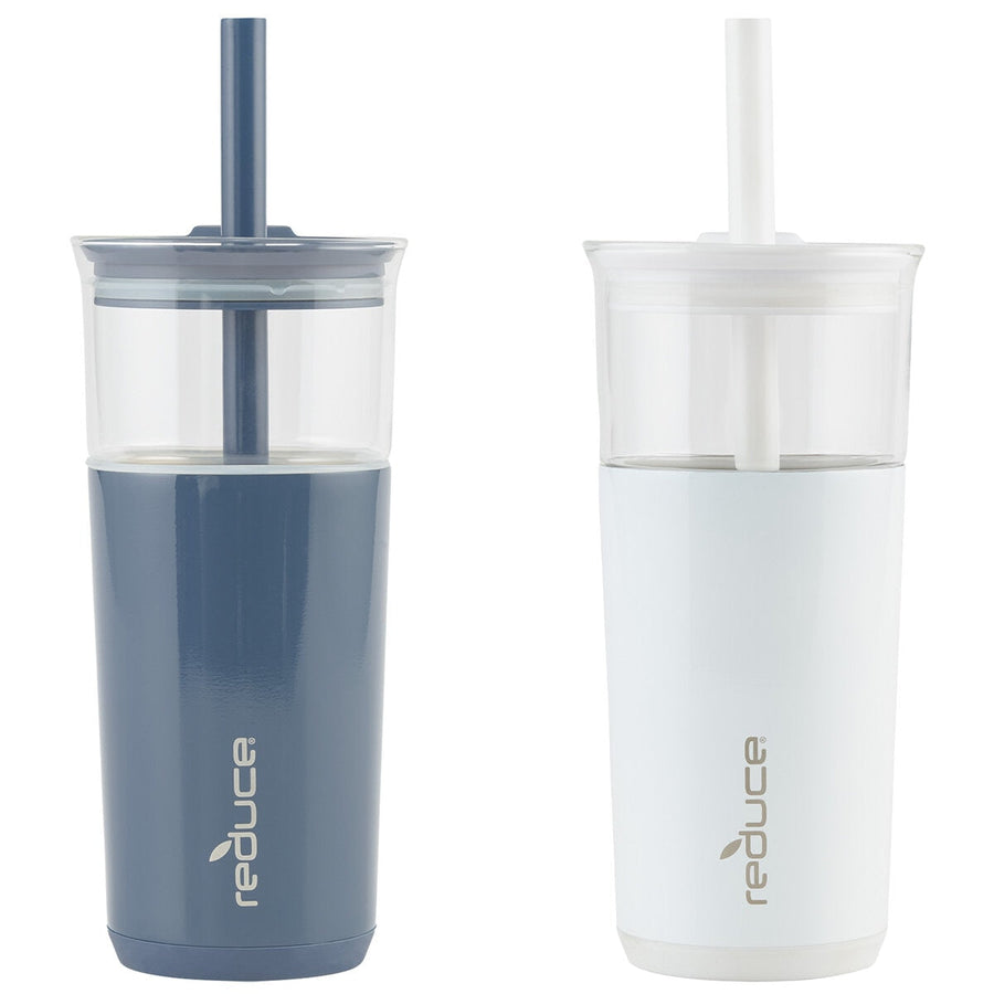 Reduce Aspen Glass Tumbler 591ml 2 Pack Mineral Blue White - SuperSaverAU - view 1