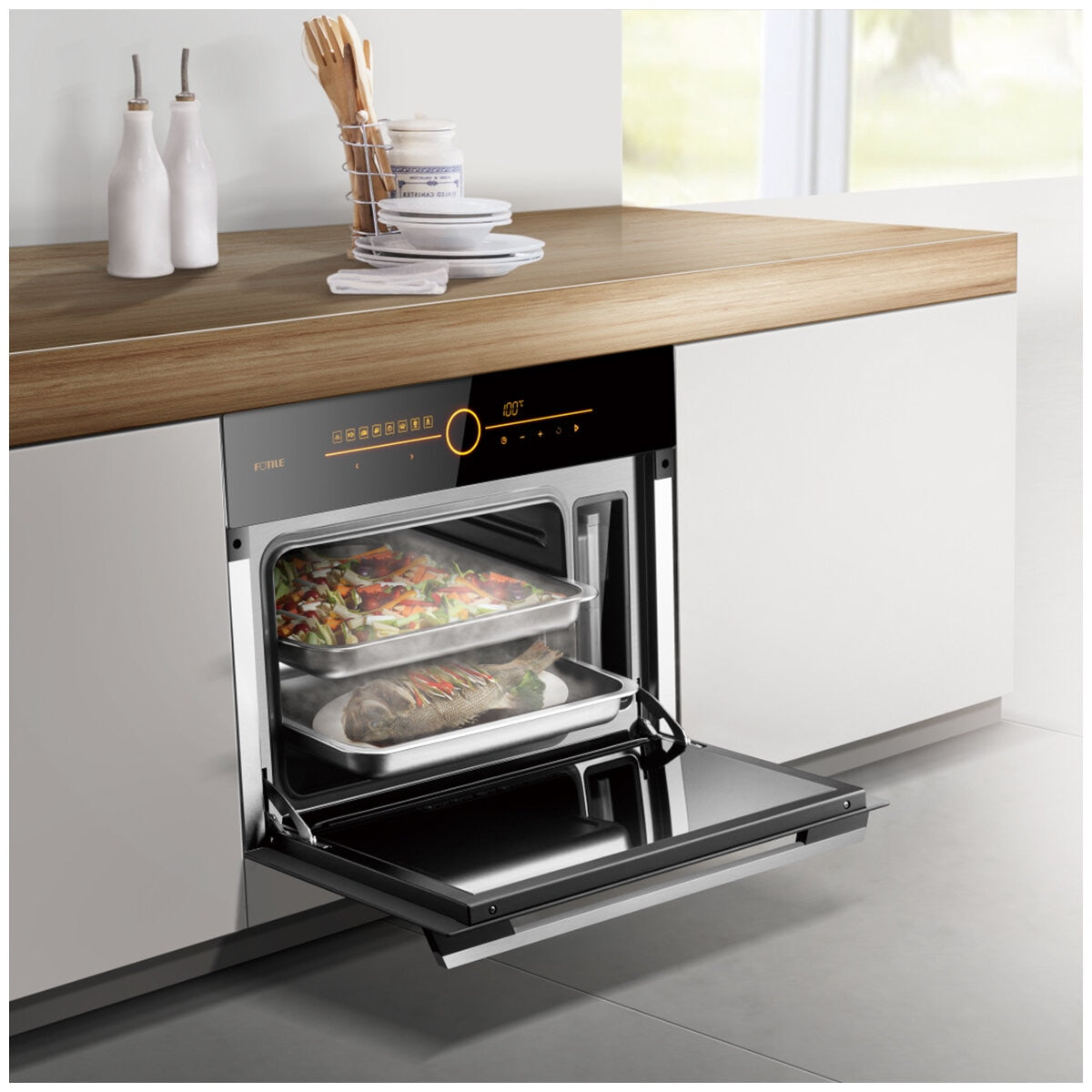 FOTILE 42L Glass 'O' Touch Steam Oven SCD42-C2T