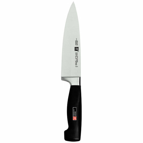 Zwilling Four Star 16cm chef's knife - stainless steel, FRIODUR ice-hardened, black handle - 60019